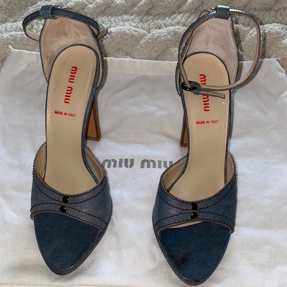 Miu Miu Sandals in denim color